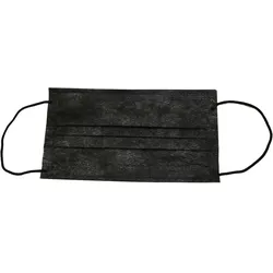 emissimo OP-Maske Mundschutz, Typ IIR Maske 3-lagig medizinischer Mundschutz EN 14683 schwarz  50 Stück