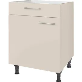 Nobilia Kochfeldumbauschrank Laser 60 x 58,3 x 87 cm Beige
