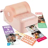 HP Sprocket Panorama Instant- Tragbarer Farbetiketten- und Fotodrucker (Rosa). Personalisieren Sie Drucke im Format 2 x 0,5 bis 9 Zoll auf Papier mit Selbstklebender Zinkrückseite