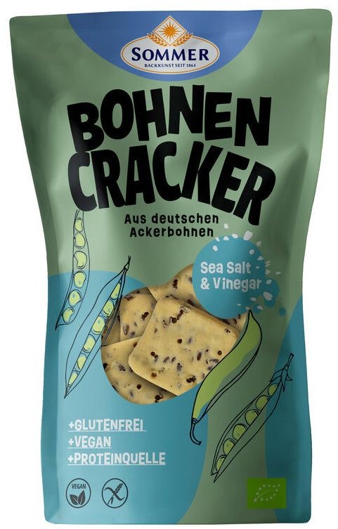 Sommer Bohnen Cracker Meersalz glutenfrei 100 g