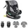 Cangaroo i-Size Kindersitz Quill (40-150cm) Gruppe 0/1/2/3, Isofix, 360° drehbar grau