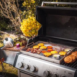 Grillrost.com Das Original Griddle 550 cm x 386 cm rostfrei Silber