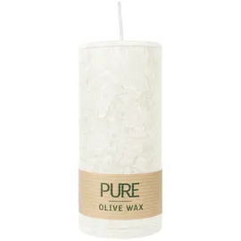 Richard Wenzel PURE Olivenwachs Kerze 130 x 60 mm grün