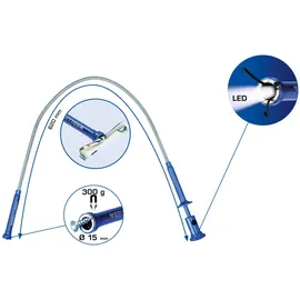 BRILLIANT TOOLS Krallengreifer mit Magnet und LED, formbar (BT115907)