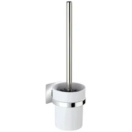 Wenko WC-Bürstengarnitur Turbo-Loc Quadro Silber/Weiß (1 St.)