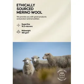 Danish Endurance Damen, Merino Thermounterwäsche Set, - 1-Pack - Cremeweiß - S