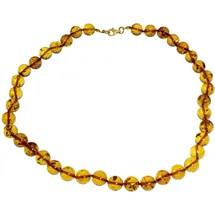 Ostsee-Schmuck Kette ohne Anhänger Kugel 10 mm Bernstein