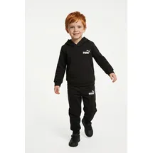 Puma "Minicats LOUNGEWEAR SET TR INF", Mädchen, Gr. 80, schwarz, Obermaterial: 68% Baumwolle, 32% Polyester. bedruckt, regular fit, Sportanzüge Trainingsanzug, mit Kapuze