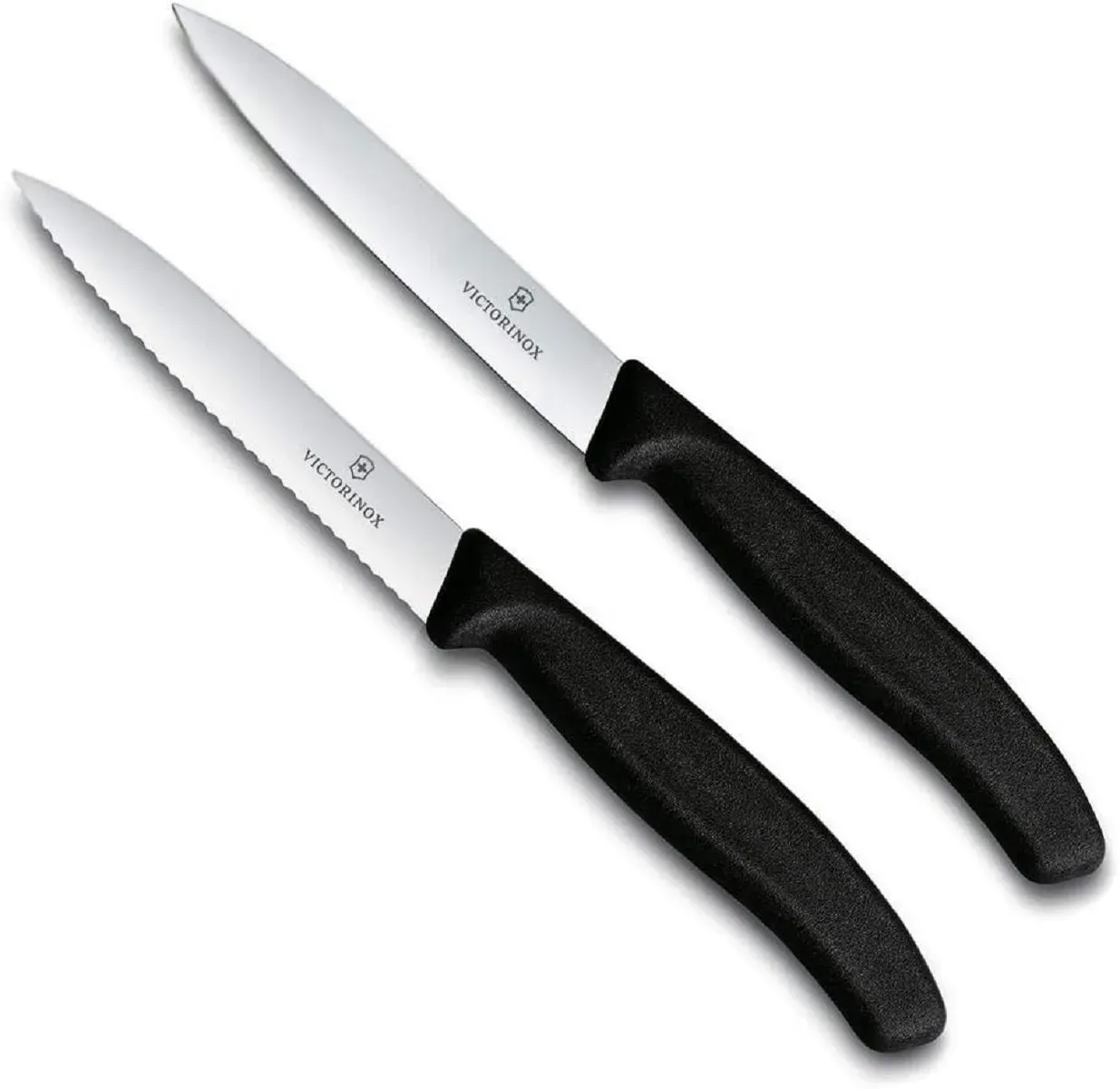 Preisvergleich Produktbild Victorinox Tafelmesser Swiss Classic Gemüsemesser-Set, schwarz, Messer schwarz