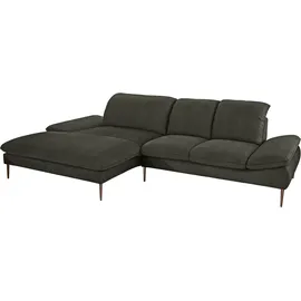 W.Schillig Eckcouch Chenille 3-Sitzer Grün