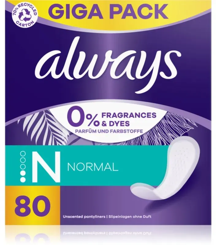 Always Daily Fresh Normal Slipeinlagen Nicht parfümiert 80 St.