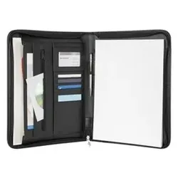 Tagungsmappe Elegance, A4, schwarz, 5854301, incl. Block, Außentasche, Kunstst.