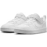 Nike Court Borough Low RECRAFT (PS) Sneaker, White/White-White, 35