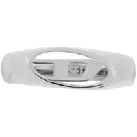 Diesel Herren OVAL D Logo Ring aus silberfarbenem Edelstahl DX158704010