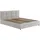 home collective Polsterbett 140x200 cm mit Stauraum und Lattenrost aus Metall Doppelbett mit Hydraulischem Bettkasten | Beige