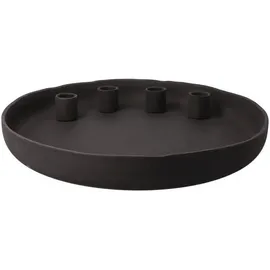 GOEBEL Kerzenhalter Slate Smoke Porzellan Grau