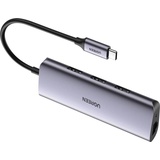 Ugreen Notebook-Dockingstation & Portreplikator Kabelgebunden USB 3.2 Gen 1 (3.1 Gen 1) Type-C Grau