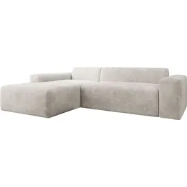 Juskys Sofa in L-Form Vals links Beige