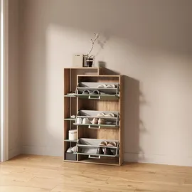 livinity® Ortello 80 x 128,3 x 24,2 cm 3 Schubladen / grün