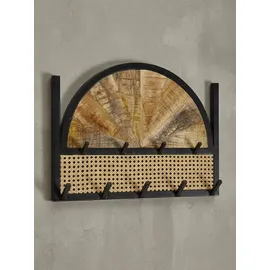 KADIMA DESIGN Wandgarderobe Mango 53 x 40 x 8 cm Braun
