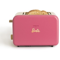 CREATE/TOAST RETRO/Barbie-Rosa Toaster / 6 Leistungsstufen, Krümelschublade, Thermostat, Auftauen, Aufwärmen, 2 breite Scheibenschlitze, 850W