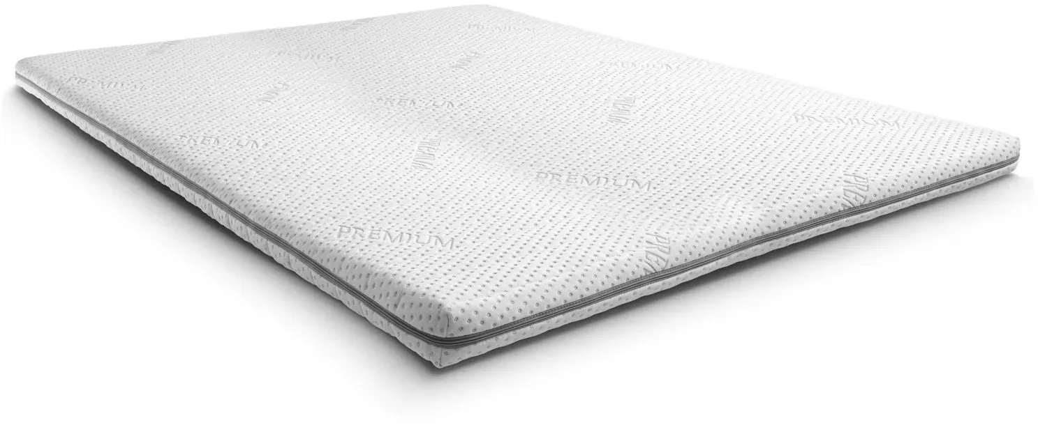 Kaltschaumtopper Supportho Premium Topper 180 x 200 cm H3, Höhe 9 cm, Härtegrad H3 mit antibakteriellem Bezug