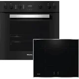 Miele TwinSet Comfort Induktion (Backofen H 2459 I und Kochfeld KM 7061 FR), Einbauherdset (Induktionskochfeld, A+, 76 l)