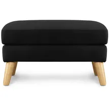 Konsimo Sitzhocker Holz 80 x 46 x 65 cm Schwarz