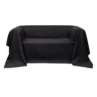 vidaXL Sofahusse aus Microsuede Anthrazit 210x280 cm