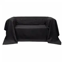 vidaXL Sofahusse aus Microsuede Anthrazit 210x280 cm