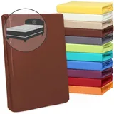 Traumschlaf Spannbettlaken Flauschbiber 140 x 200 - 160 x 200 cm blau