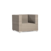 SonnenPartner Lounge-Sessel Residence Polyrattan Kunststoffgeflecht stone-grey
