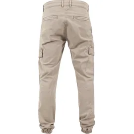 URBAN CLASSICS Washed Cargo Twill Hosen White 34