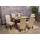 MCW 6er-Set Esszimmerstuhl Cesena Leder creme