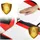 Sofotel Miss Fortune Gaming-Stuhl Schwarz/Rot/Weiß