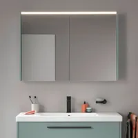 Duravit D-Code Spiegelschrank Verspiegelt DC71070HGHG0000, 1000x700x148, Fjordgrün Matt, Steckdose,