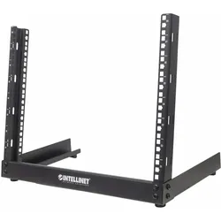 Intellinet 19" 2-Pfosten Desktop-Laborgestell, 8 HE, Flatpack, schwarz