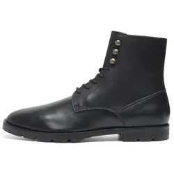 Schnürboots HENRY STEVENS "Wallace PDB", Herren, Gr. 44, schwarz, Leder, klassisch, Schuhe