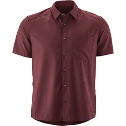 Radtrikot GONSO "Adventure Shirt M", Herren, Gr. XXL, rot (rotbraun), 94% Polyester, 6% Elasthan, Rundhals, Kurzarm, Trikots, Atmungsaktiv, schnell trocknend