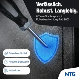 ntg nutzfahrzeug technik gmbh (32457 porta westfalica) Lochwand Holz 210 cm schwarz