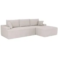 Juskys Sofa Coredo rechts, Cord Beige