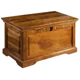 Massivmoebel24 Truhe Akazie 90x50x50 honig lackiert OXFORD #0323