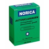 Alco Aktenklammern NORICA silber galvanisiert, 100 St.