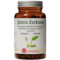 Quintessence Quinta Kurkuma 90 Kapseln - Premium-Extrakt mit Curcuma/Curcumin, Vitamin C, E und Selen - Hervorragende Bioverfügbarkeit - 100% Reinstoffqualität - Vegan - Produziert in Österreich