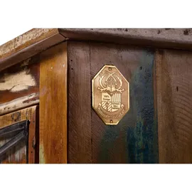 MASSIVMOEBEL24.DE Sideboard 110 x 85 x 45 cm Mehrfarbig