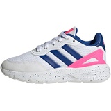 adidas Nebzed Lifestyle Lace Running Shoes Schuhe-Hoch, FTWR White/Team royal Blue/Lucid pink, 38 EU