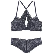 LASCANA Set: Push-up-BH Damen nachtblau-lavendel Gr.85A