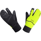 Gore Wear Thermo Split Handschuhe, GORE-TEX INFINIUM, 5, Schwarz/Neon-Gelb