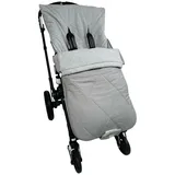 Kaiser Sommerfußsack Aurora universal passend für alle Gurtsysteme für Kinderwagen, Buggy & Fahrradanhänger - Light Grey