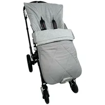 Kaiser Sommerfußsack Aurora universal passend für alle Gurtsysteme für Kinderwagen, Buggy & Fahrradanhänger - Light Grey